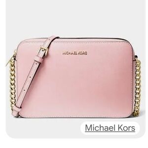 Michael Kors East West Jet Set Saffiano Leather Coquette Girl, Feminine Travel